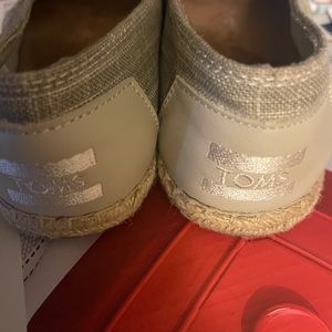 Toms Alpargata peep toe flat